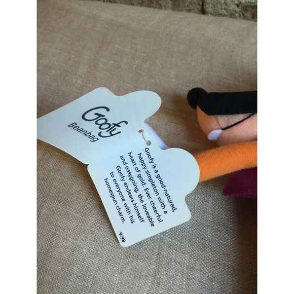 Disney Applause Vintage Goofy Bean Bag Plush with Tag 1998 - Picture 3 of 3